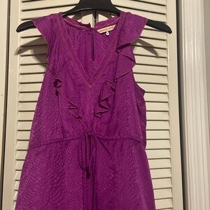 Rebecca Taylor Purple Sleeveless Blouse (Size 2)